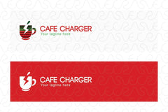 Café Charger - Energetic Drink Stock Logo Template