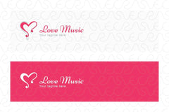Love Music -  Alphabetic Stock Logo Template