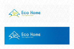 Eco Home - Real Estate Property Stock Logo Template