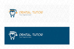 Dental Tutor - Intellectual Stock Logo Template for Dentistry Education & Oral Health Care