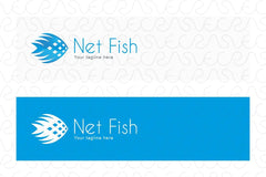 Net Fish - Abstract Water Animal Stock Logo Template