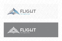 Flight - Upward Arrow Stock Logo Template for Aircraft 