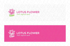 Lotus Flower - Creative Nature Object Stock Logo Template 