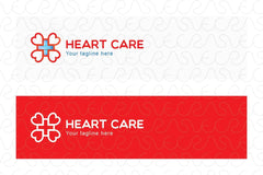 Heart Care - Iconic Stock Logo Design for Medical & Health Care Stream
