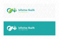 Infinitive Health - Nature & Fitness Group Stock Logo Template with Infinity Symbol