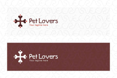 Pet Lovers - Simple Iconic Animal Care Logo Design Template