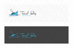 Travel Ship - Overseas Touring Stock Logo Template
