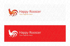 Happy Rooster - Cock Bird Stock Logo Template