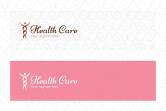 Health Care - Abstract Medical Caduceus Symbol Stock Logo Template