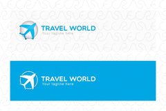 Travel World - Overseas Tourism Stock Logo Template
