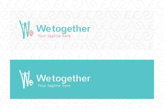 We Together Stock Logo Template
