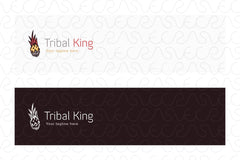Tribal King - Creative Artistic Traditional Human Face Stock Logo Template