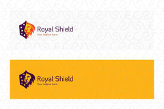 Royal Shield - Wild Animal Lion Stock Logo Design