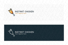Instant Chicken - Food Logo Design Template