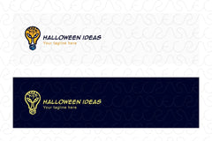 Halloween Ideas Stock Logo Template Design