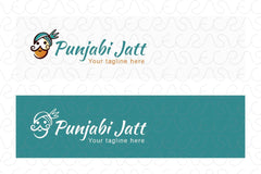 Punjabi Jatt - Cultural Indian Face Stock Logo Template