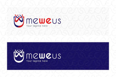 Me We Us - Human Icon Compositional Stock Logo Template