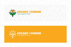 Organic Farming - Iconic Figurative Stock Logo Template