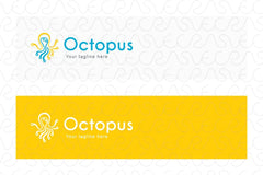 Octopus - Sea Creature Technical Stock Logo Template