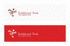 Traditional Trade - Abstract Creative Indian Women Face Stock Logo Template