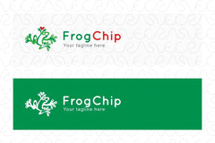 Frog Chip - Amphibian Animal Toad Creative Stock Logo Template