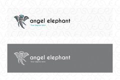 Angel Elephant - Animal Stock Logo Template