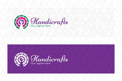 Handicrafts - Peacock Bird Stock Logo Template