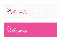 Butterfly - Beautiful Insect Stock Logo Template for Designer Services