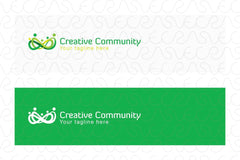Creative Community - Infinity Iconic Stock Logo Template