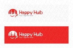 Happy Hub -  Community Club Stock Logo Template