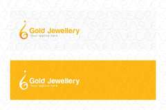 Gold Jewellery - Abstract Iconic Human Figure Stock Logo Template