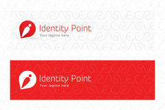 Identity -  Simple Iconic Stock Logo Template of Address Marker Symbol and Human Figure