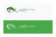 Creative Curves - Stylish Women Illustrative Stock Logo Template for Beauty Care & Saloon