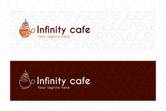 Infinity Café - Abstract Linear Style Coffee Logo Design