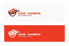 Kids Gaming - Stylish Super Hero Logo Design Template