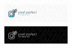 Pixel Perfect - Simple Creative Stock Logo Design for Photography 