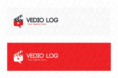 Video Log - Movie Production & Entertainment Media Stock Logo Template for Blog & Apps