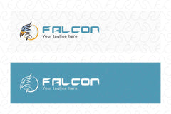 Falcon - Sharp Vision Wild Bird Stock Logo Template