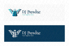 DJ Paradise - Music & Entertainment Stock Logo Design