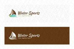 Water Sports - Sea Boat Stock Logo Template