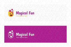 Magical Fun - Cute Smiling Face Stock Logo Template