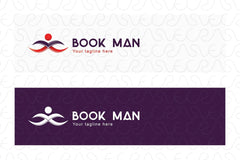 Book Man - Creative Iconic Human Figure Stock Logo Template