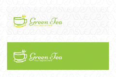Green Tea - Healthy Organic Drink Objective Logo Template