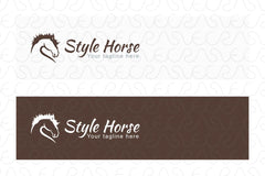 Style Horse - Domestic Animal Stock Logo Template
