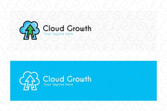 Cloud Growth - Online Business Stock Logo Template