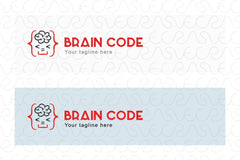 Brain Code - Web Coding Stock Logo Template