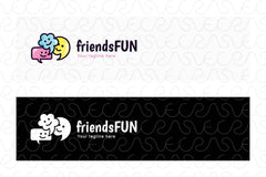 Friends Fun -  Stock Logo Template for Social Communication  