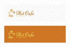 Hot Café - Creative Stock Logo Design Coffee Shop