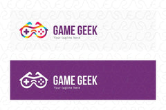 Game Geek - 3D Gaming Stock Logo Template for Blogs & Gadgets