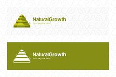Natural Growth - Green Steps Stock Logo Template for Growing Business